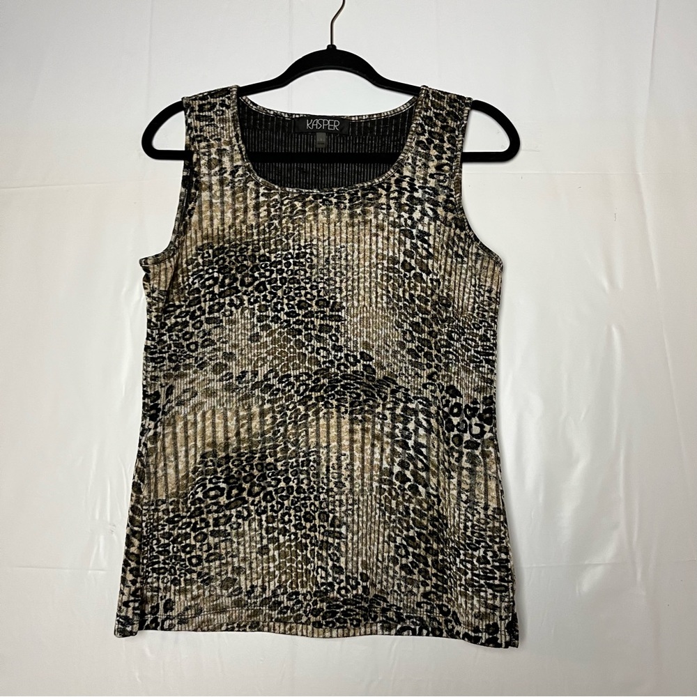 5/$30 Jasper women sleeveless stretch animal print blouse size small - Picture 12 of 15